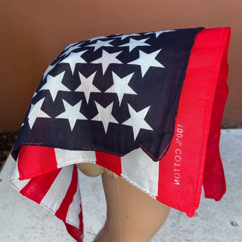 USA🇺🇸Red white and blue Multi functional scarf - Picture 6 of 8